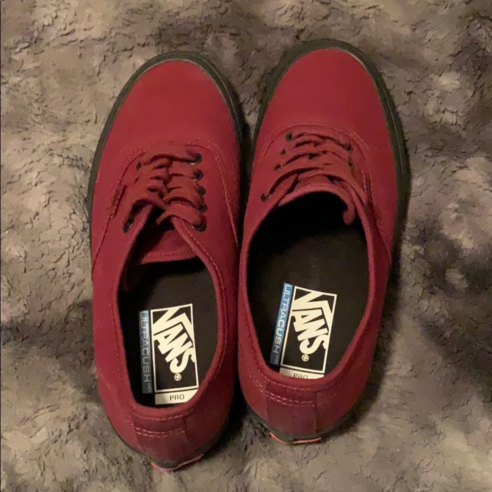 Burgundy vans